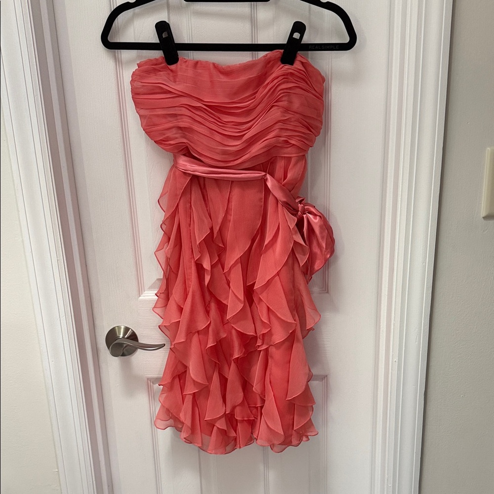 The Limited Strapless Coral Dress